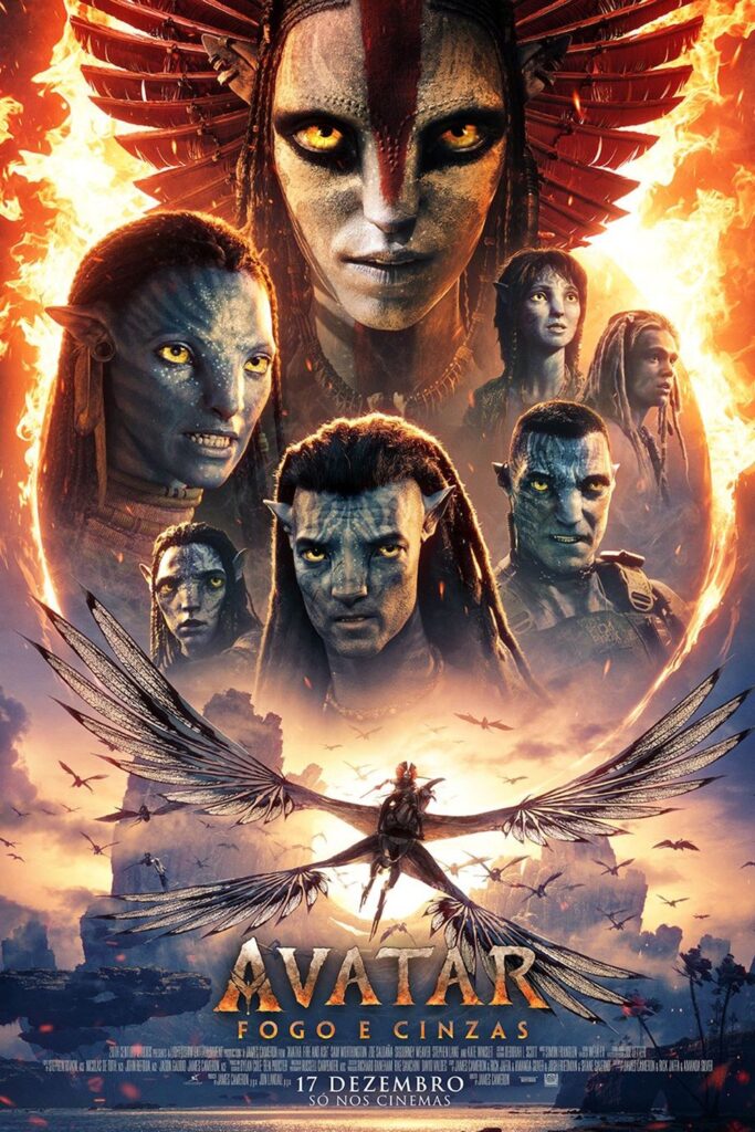 Poster for the movie "Avatar: Fogo e Cinzas"