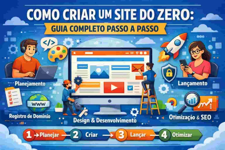 COMO CRIAR UM SITE DO ZERO: GUIA COMPLETO PASSO A PASSO (2026)